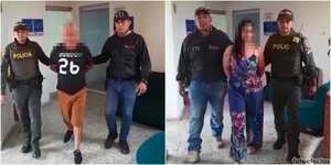La pareja fue detenida en Cali y Jamundí por servidores del CTI de la Fiscalía.