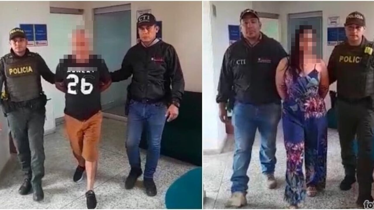 La pareja fue detenida en Cali y Jamundí por servidores del CTI de la Fiscalía.
