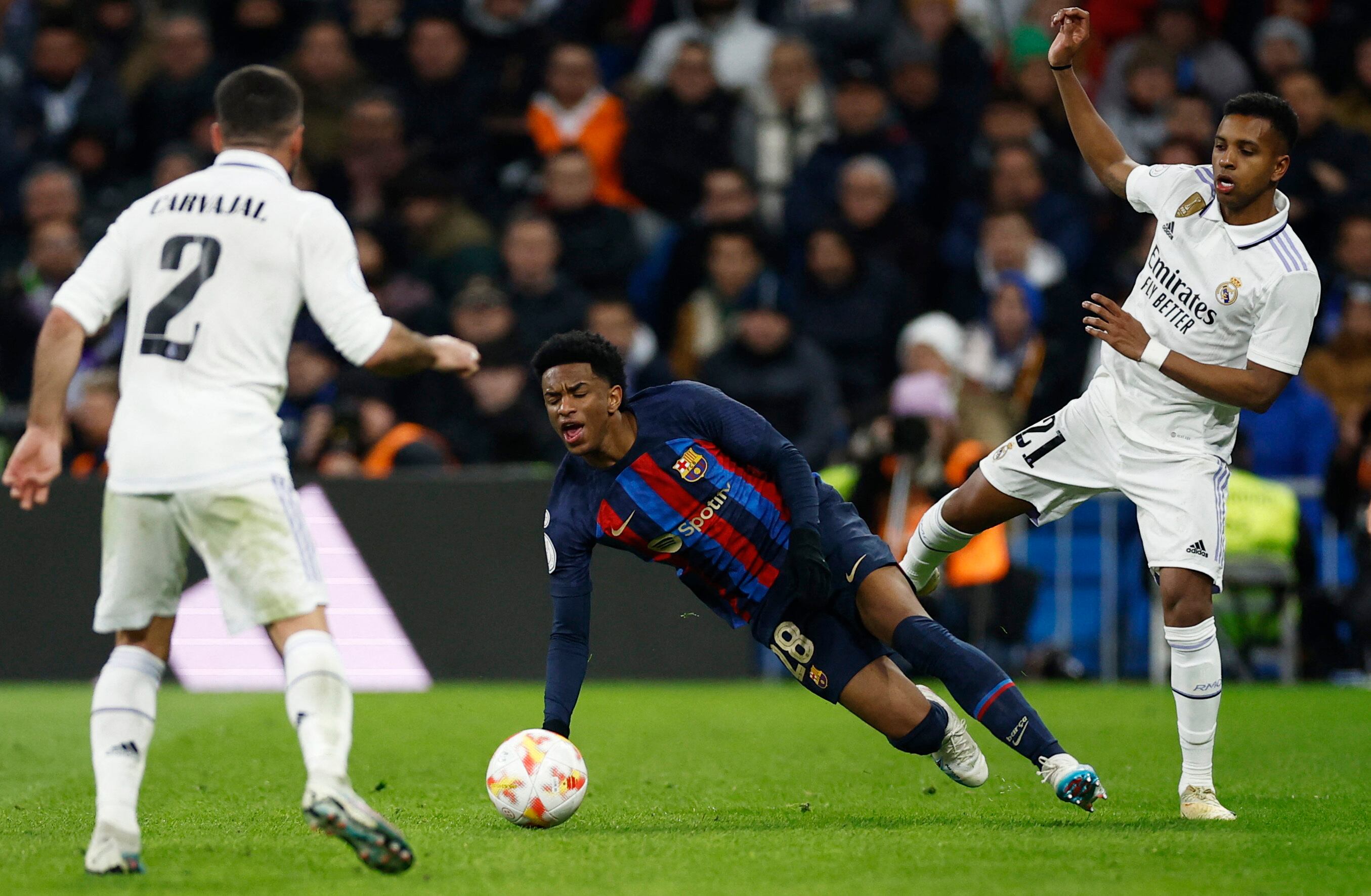 Rodrygo pudo ser el salvador de Real Madrid, la mala puntería lo condenó.