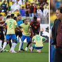 Néstor Lorenzo se molestó con Jefferson Lerma por la amarilla que le mostraron vs. Brasil