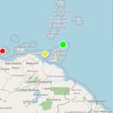 El primer temblor fue seguido, aproximadamente una hora después, por un nuevo sismo de magnitud 4.6.