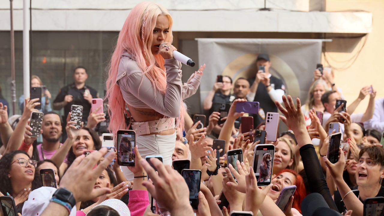 NEW YORK, NEW YORK - JUNE 30: Karol G performs on NBC's "Today" at Rockefeller Plaza on June 30, 2023 in New York City. Dia Dipasupil/Getty Images/AFP (Photo by Dia Dipasupil / GETTY IMAGES NORTH AMERICA / Getty Images via AFP)