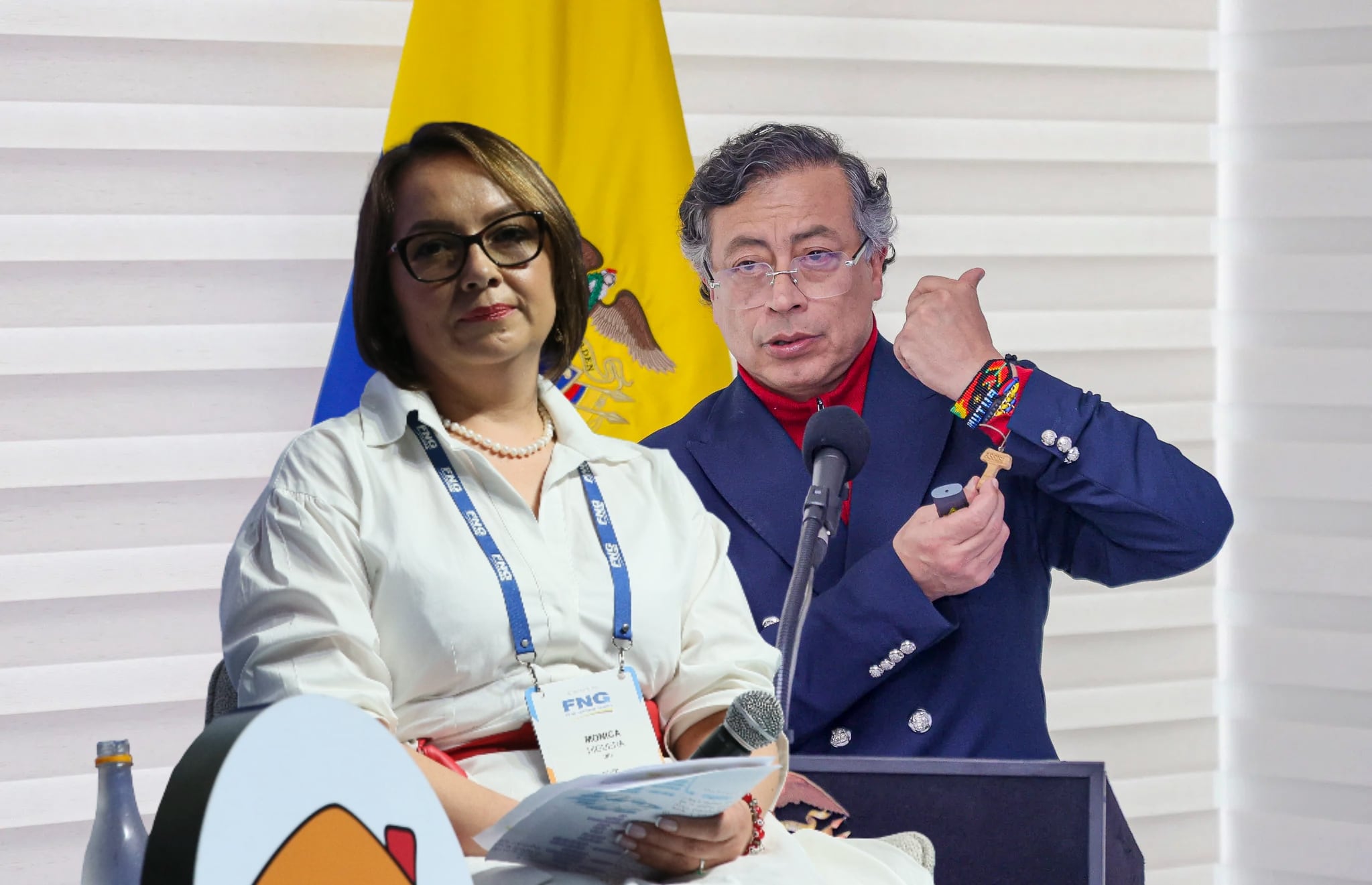 Polémica Petro y Mónica Higuera