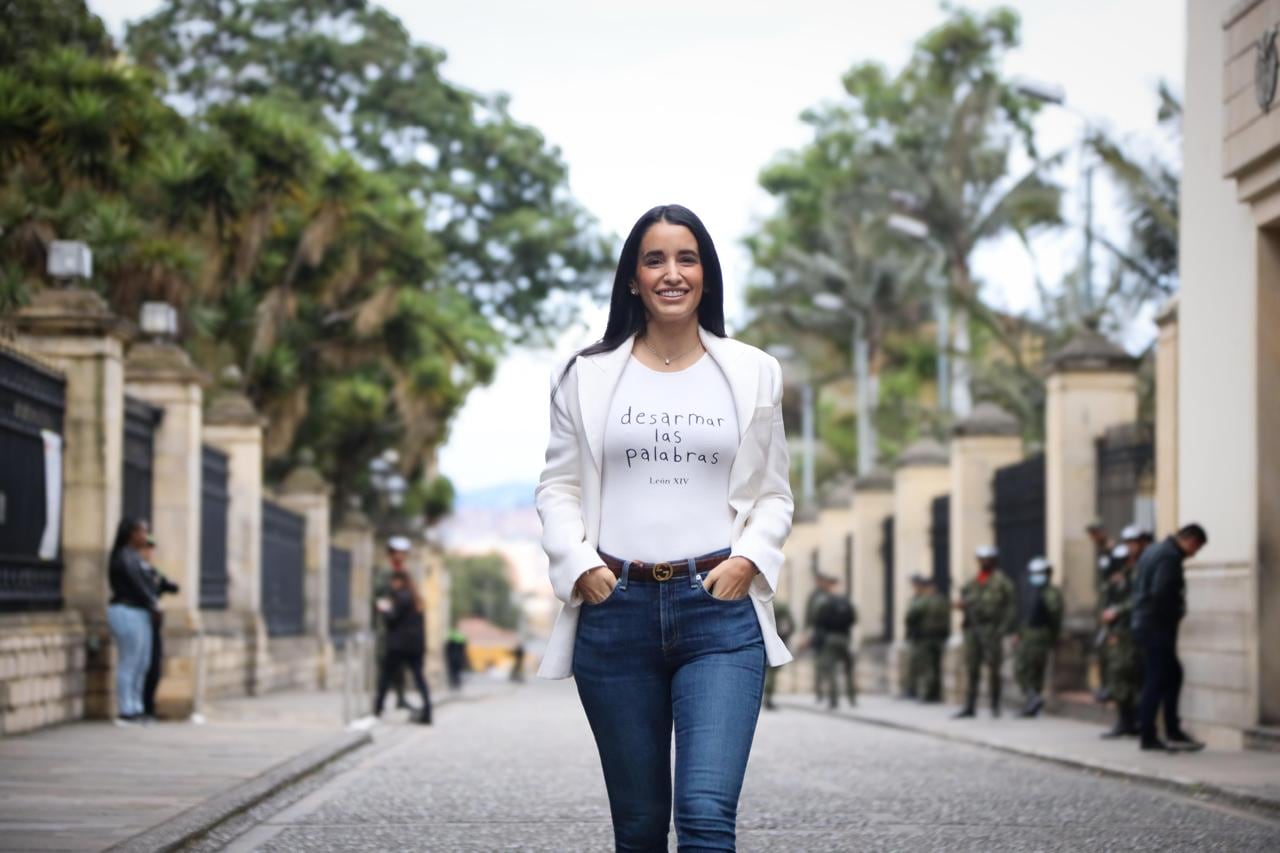 Adelina Guerrero vistió con un mensaje.