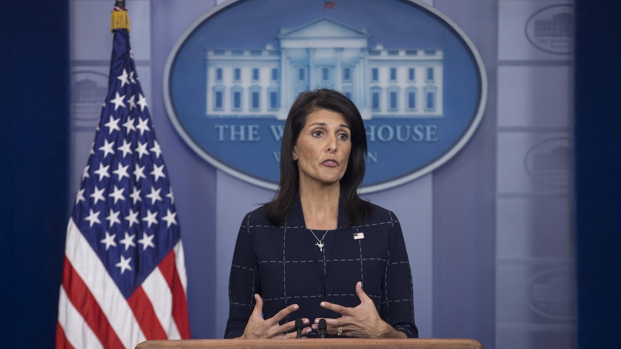 Nikki Haley, exgobernadora de Carolina del Sur.