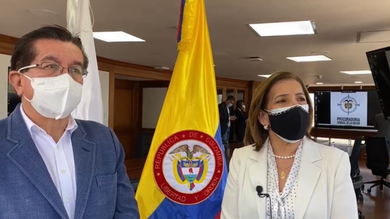 Procuradora Margarita Cabello y ministro Fernando Ruiz