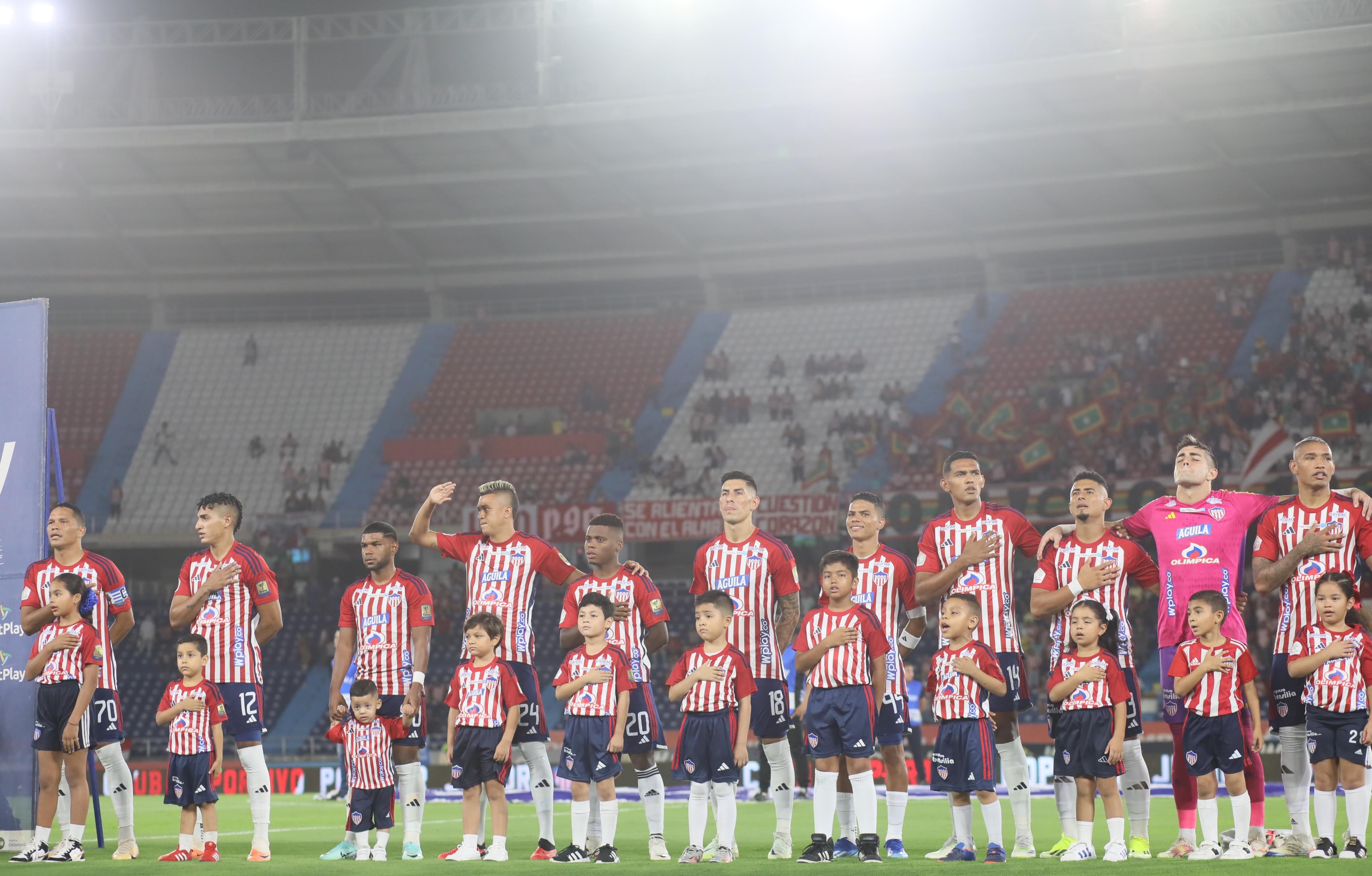 Imagen del partido entre Junior de Barranquilla y Jaguares de Córdoba por la fecha 12 del primer semestre de la Liga colombiana 2024.