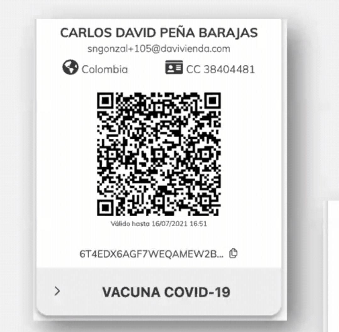 Certificado digital de vacunación