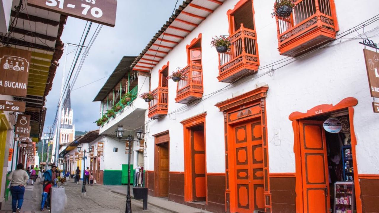 Calles del municipio Abejorral, en Antioquia.