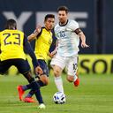 El último partido de Argentina recibiendo a Ecuador lo definió Messi con un gol.