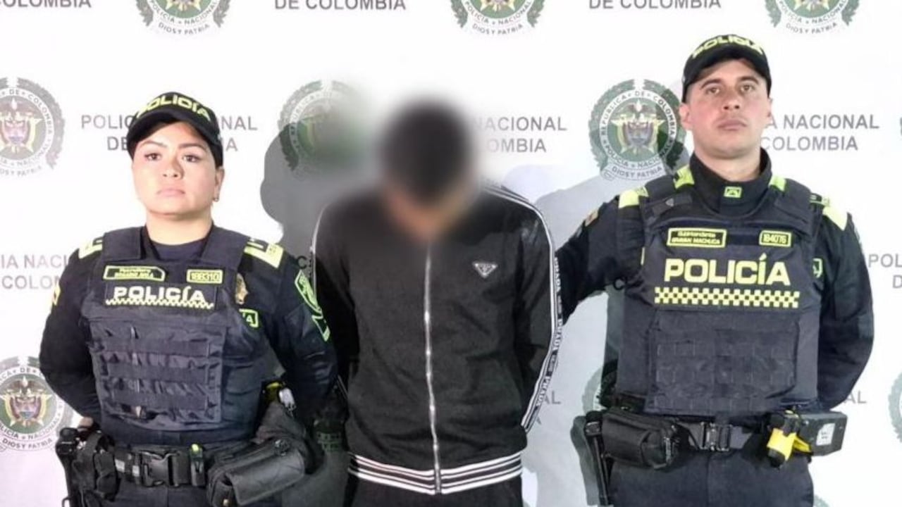El hombre capturado en el centro de Bogotá.