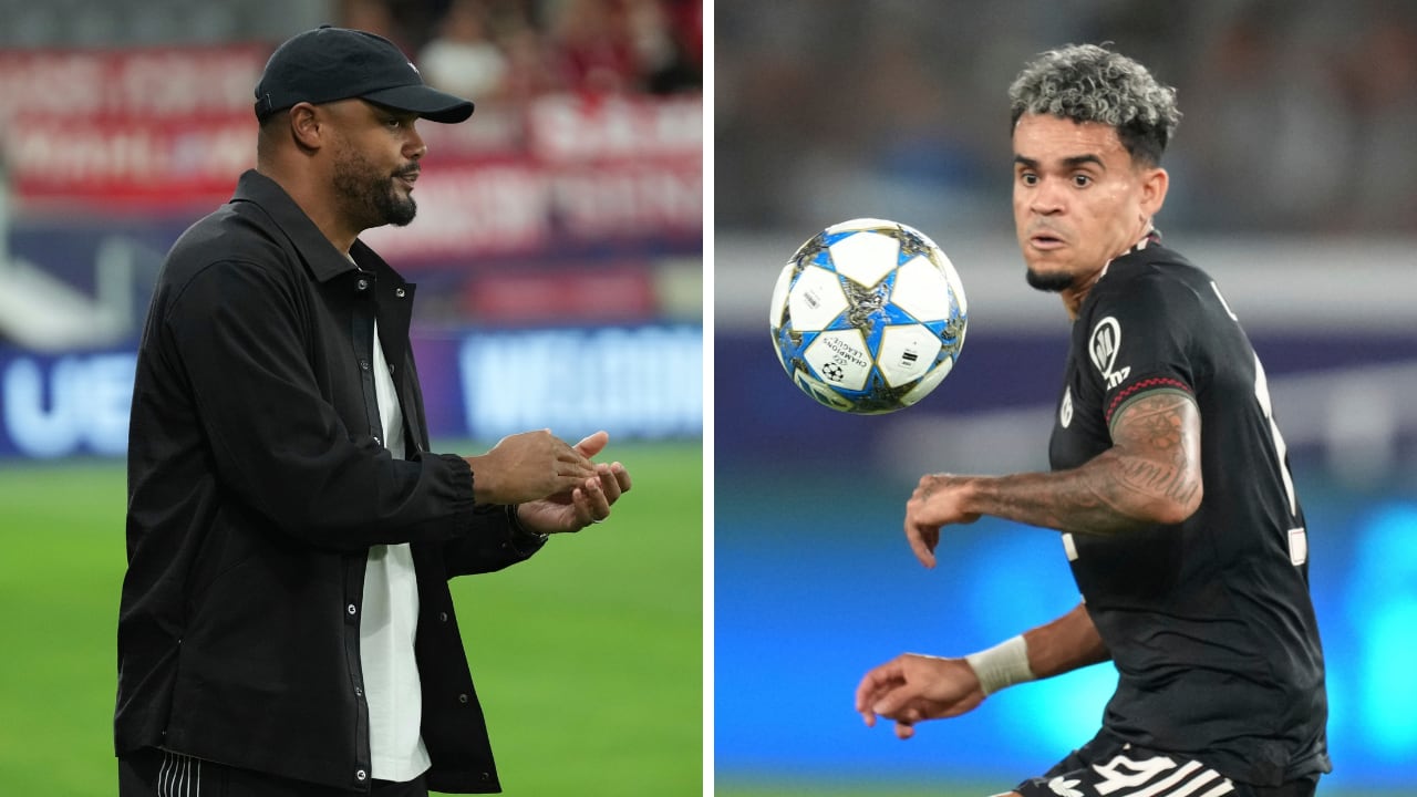 Decisión de Kompany sobre Luis Díaz, en Champions, es viral.