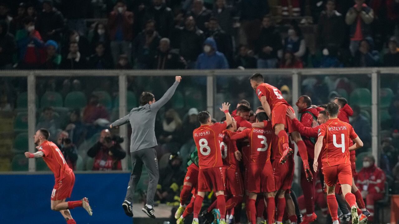 Macedonia del Norte dio el batacazo este jueves ante Italia.
