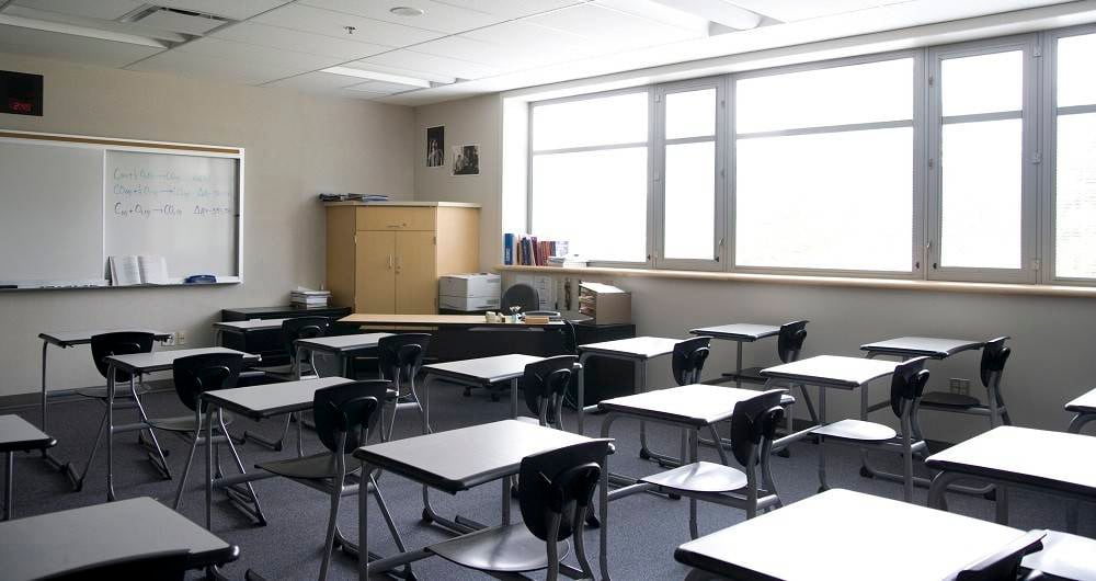 Colegio, salón de clase, universidad. Getty