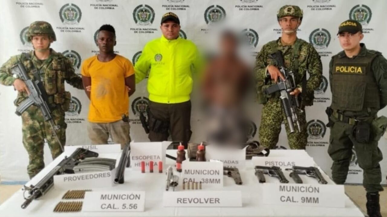 Nariño: envían a la cárcel a presuntos integrantes de disidencias quienes portaban armas de uso restringido.