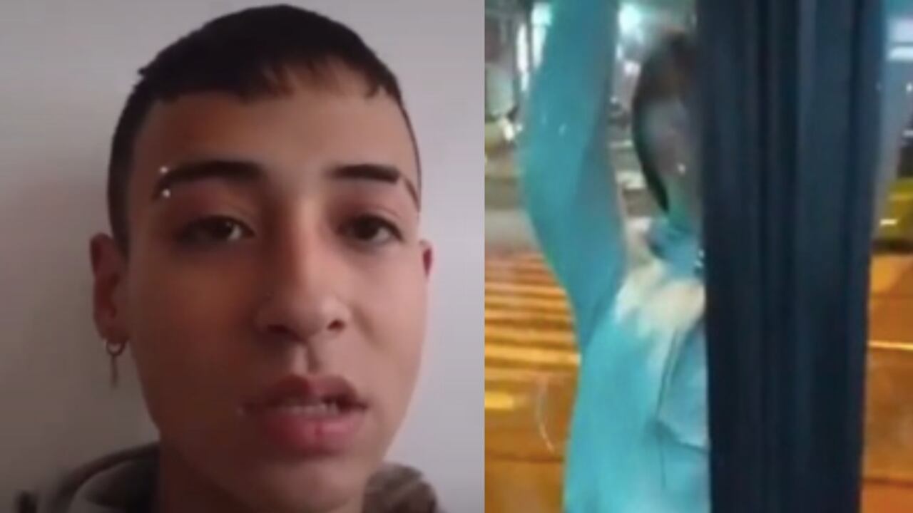 Joven del incidente en TransMilenio