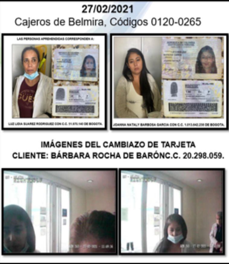 Descarada banda de asaltantes en cajeros automáticos de Bogotá quería llegar a las 100 víctimas. Se robaron más de 300 millones de pesos