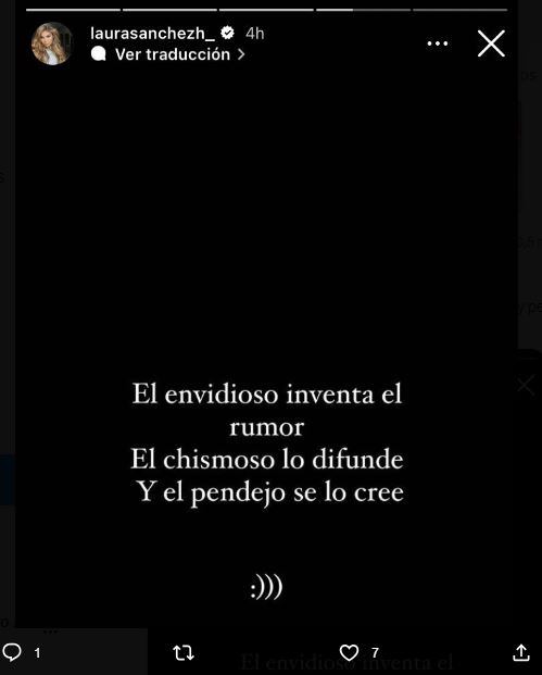 La paisa mandó un contundente mensaje