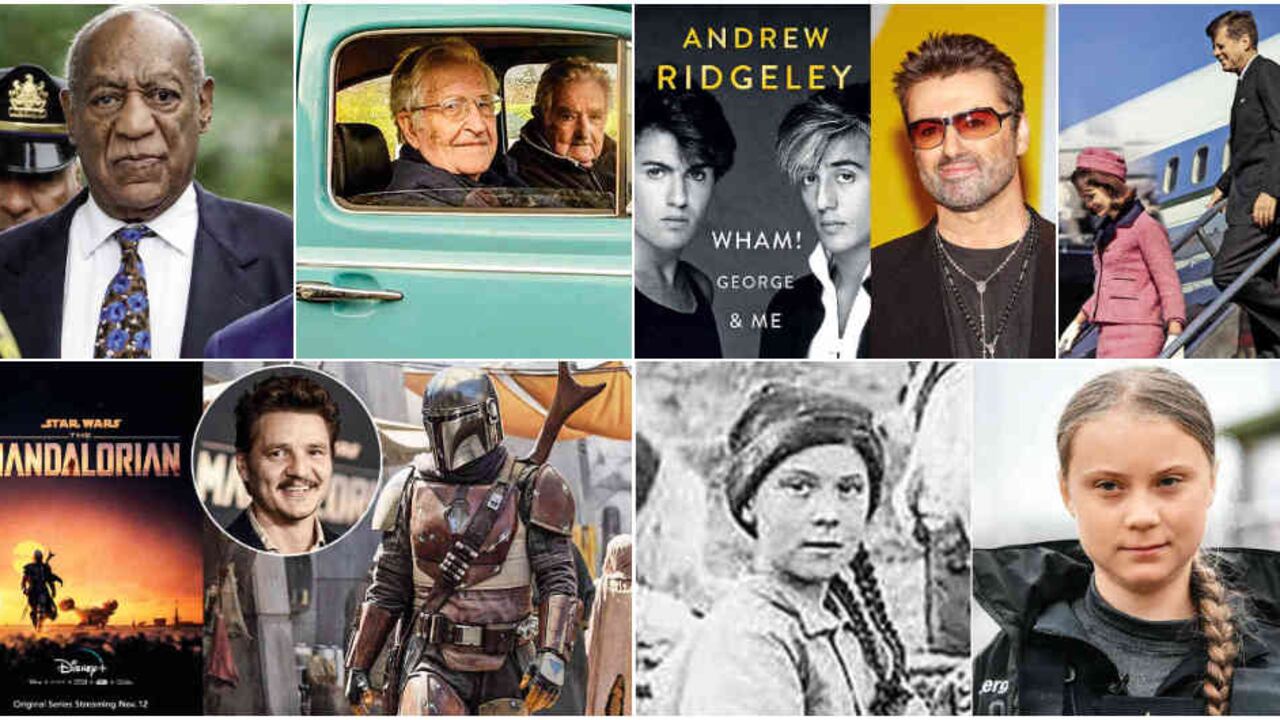 Bill Cosby, Noam Chomsky, Pepe Mujica, George Michael, Jackie Kennedy, Pedro Pascal (The Mandalorian) y Greta Thunberg fueron los protagonistas de la semana