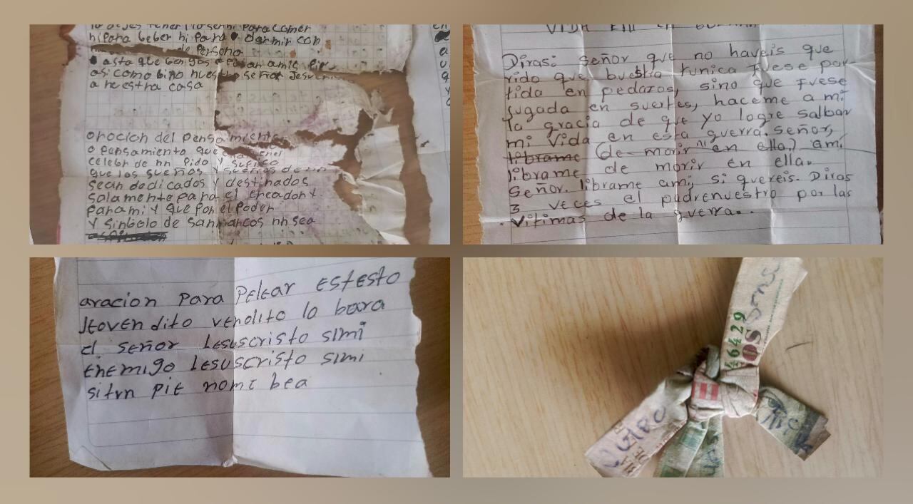 Las oraciones y la santería de alias Conal, según la Policía.