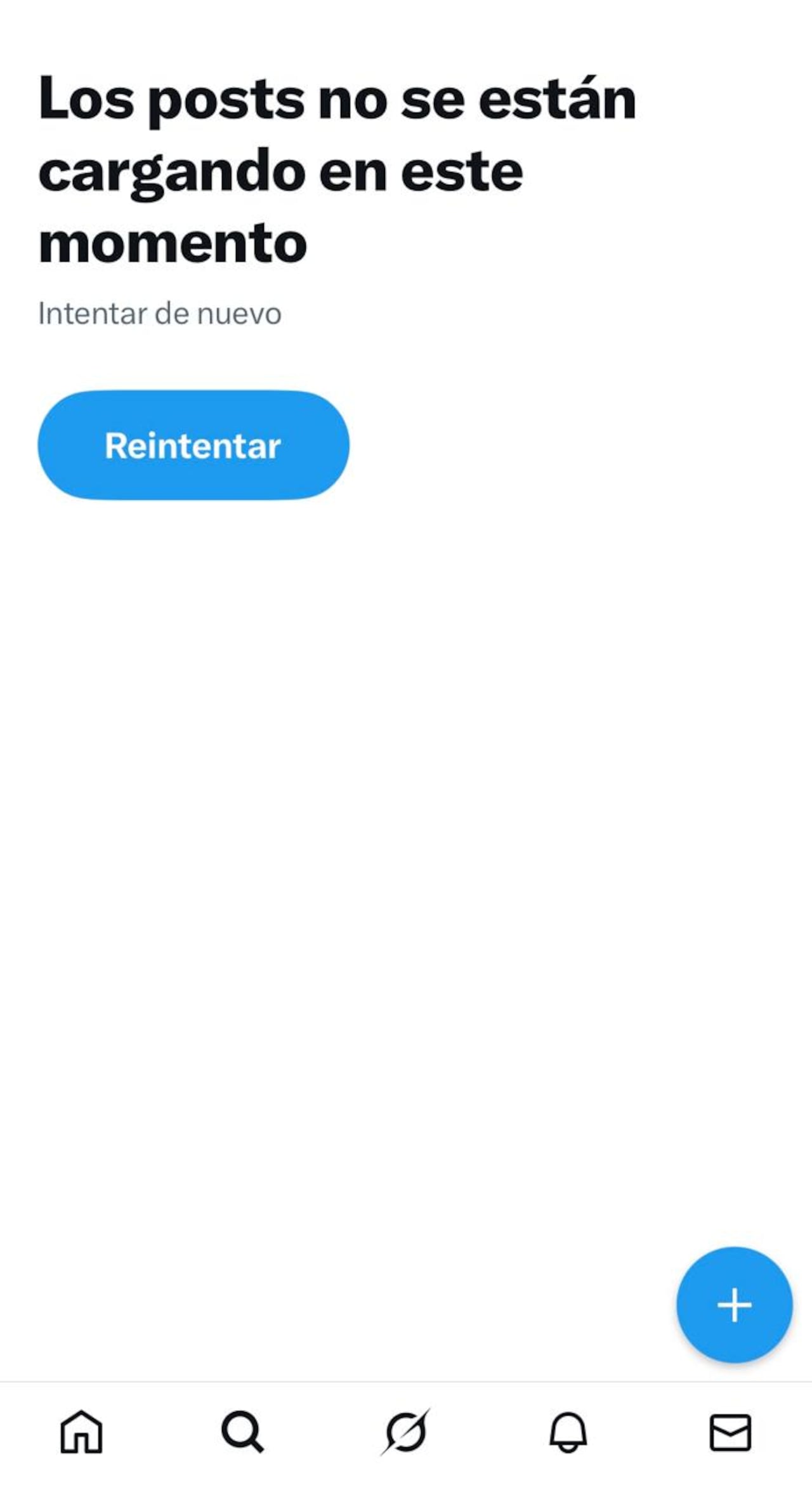 Problemas con X este 18 de noviembre.