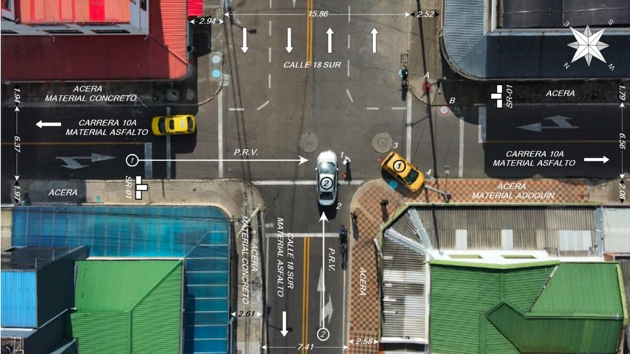 En la imagen, una captura aérea tomada por un dron capaz de detallar el lugar de un accidente en minutos.