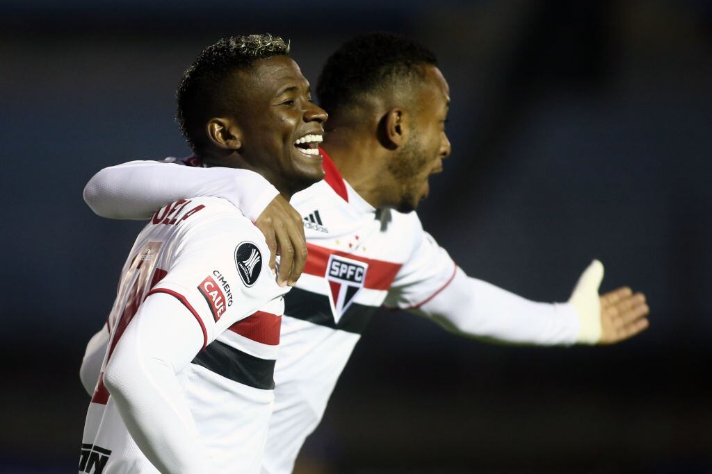 Luis Manuel Orejuela durante un partido con Sao Paulo en 2021.