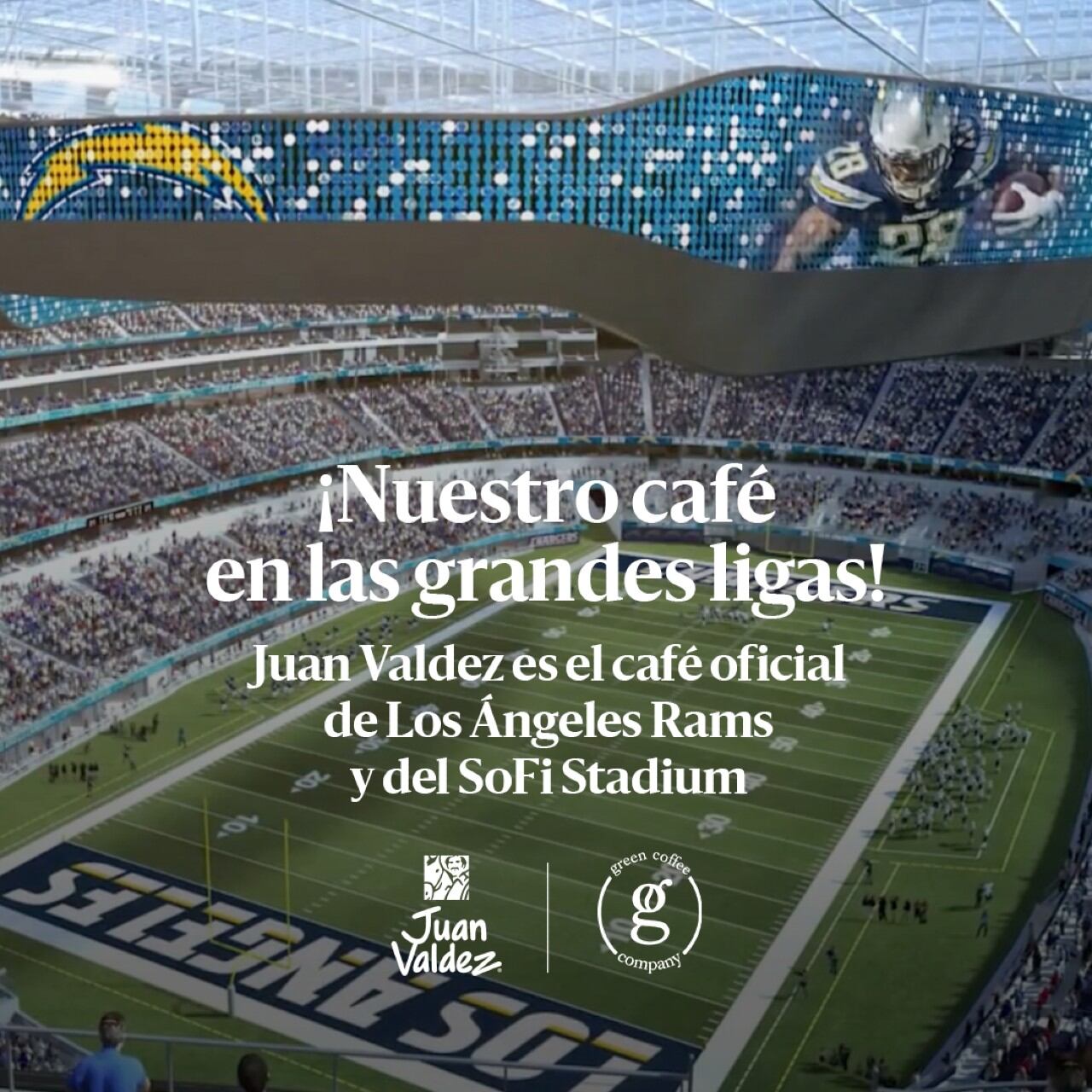 Alianza entre Los Ángeles Rams y Juan Valdez