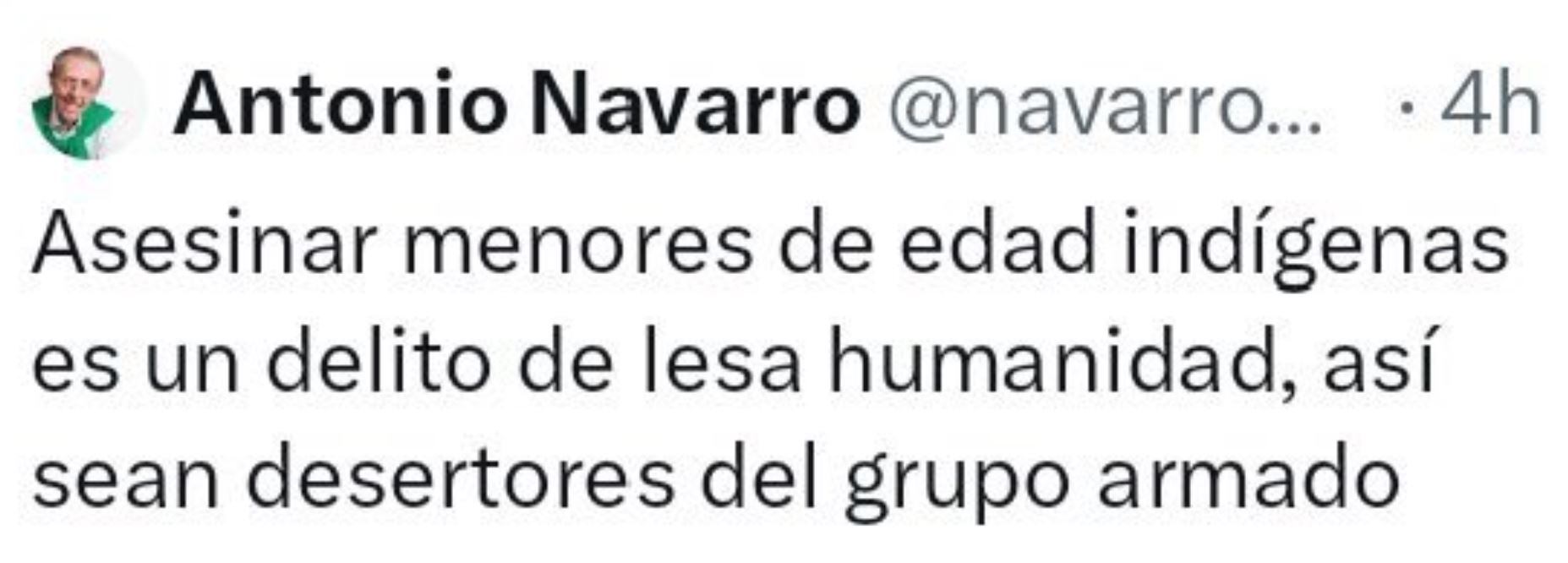 Trinos Navarro Wolf - Menores Guaviare