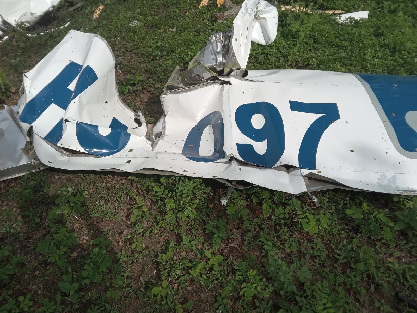 La avioneta siniestrada era de enseñanza.