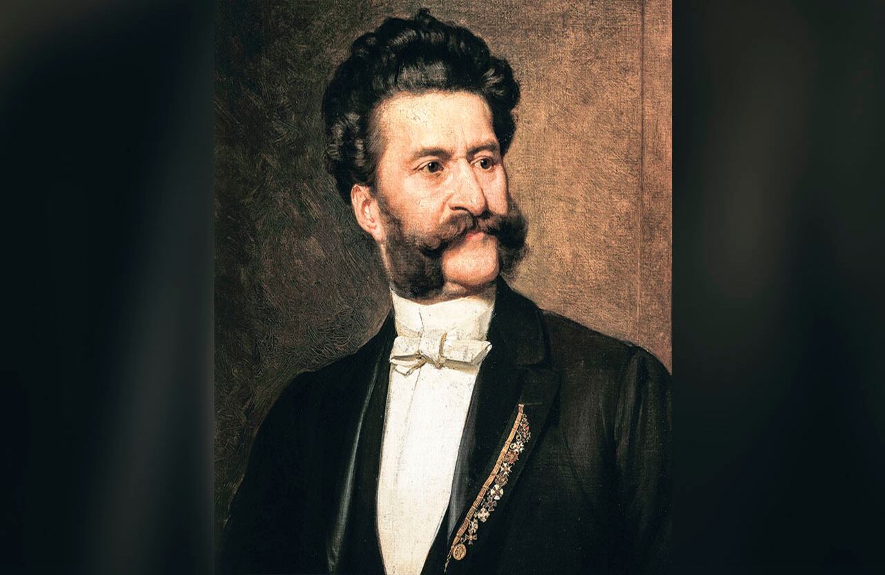 Johann Strauss II, primera figura de una de las dinastías más brillantes de la historia de lamúsica, junto con la de los Bach y los Couperin. | Foto: De Agostini via Getty Images