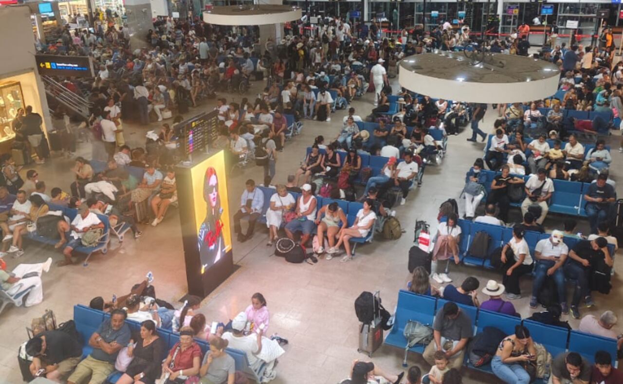Aeropuerto Rafael Núñez de Cartagena, este sábado 26 de julio.
