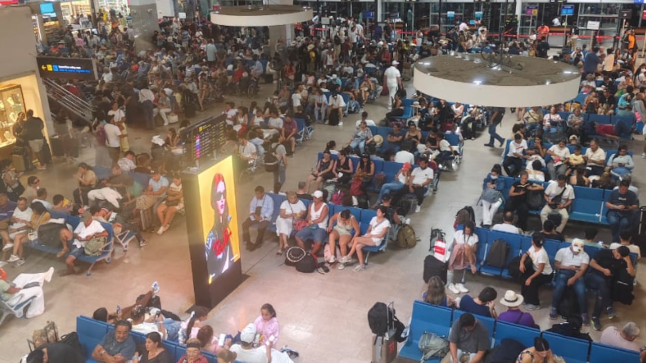 Aeropuerto Rafael Núñez de Cartagena, este sábado 26 de julio.