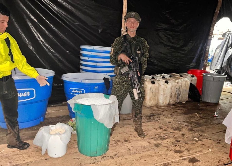 Durante el desarrollo de las operaciones fluviales fueron hallados 810 kilogramos de clorhidrato de cocaína.