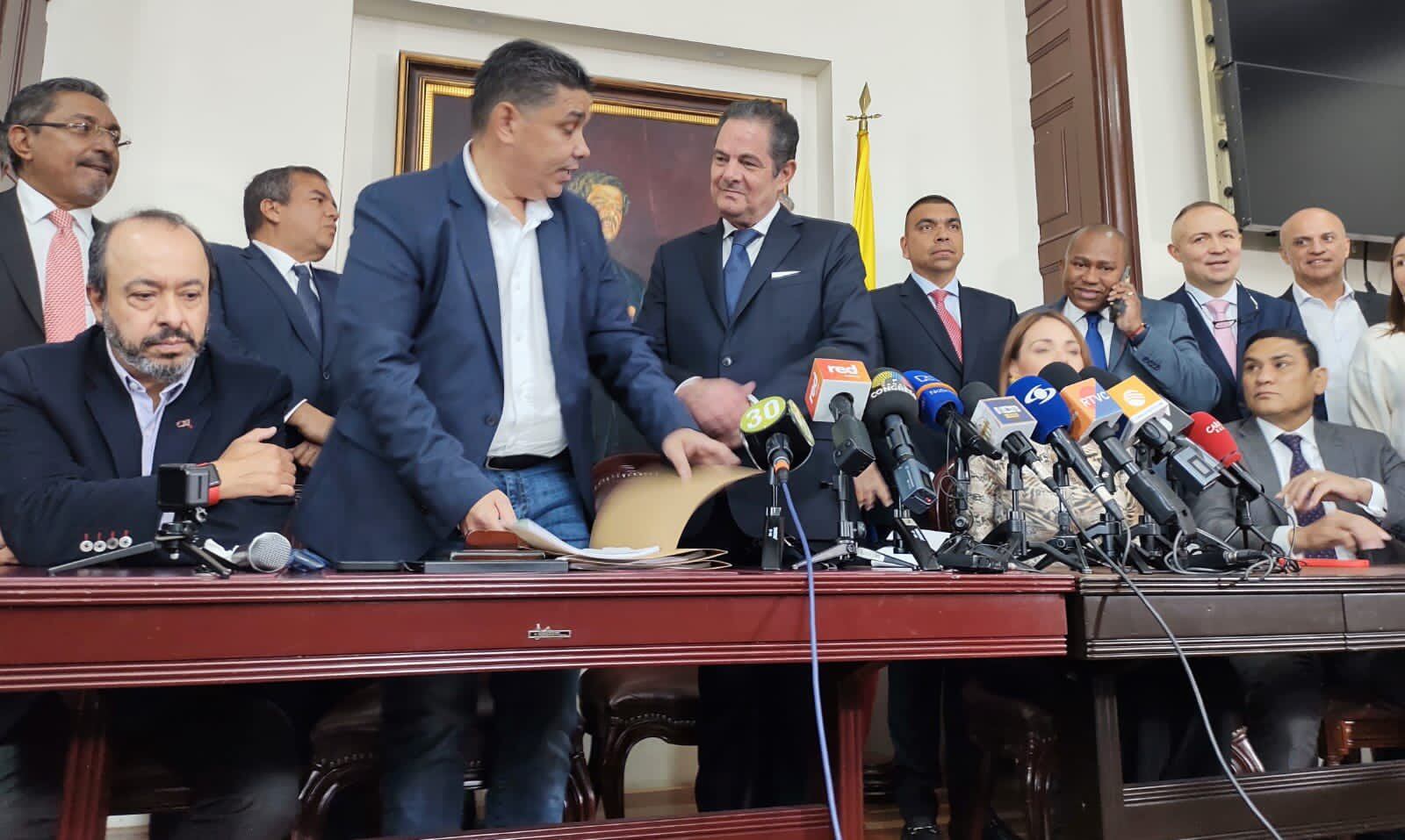 Germán Vargas Lleras en el Congreso este martes 28 de febrero.