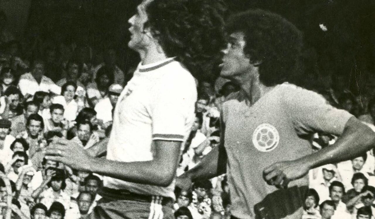 'La Mosca' Caicedo militando con la Selección Colombia