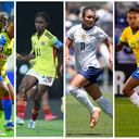 Lauren James (Inglaterra), Melchie Dumornay (Haití), Linda Caicedo (Colombia), Sophia Smith (Estados Unidos) y Ary Borges (Brasil).