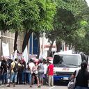 Comerciantes del centro de Barranquilla protestaron exigiendo acciones las autoridades distritales.