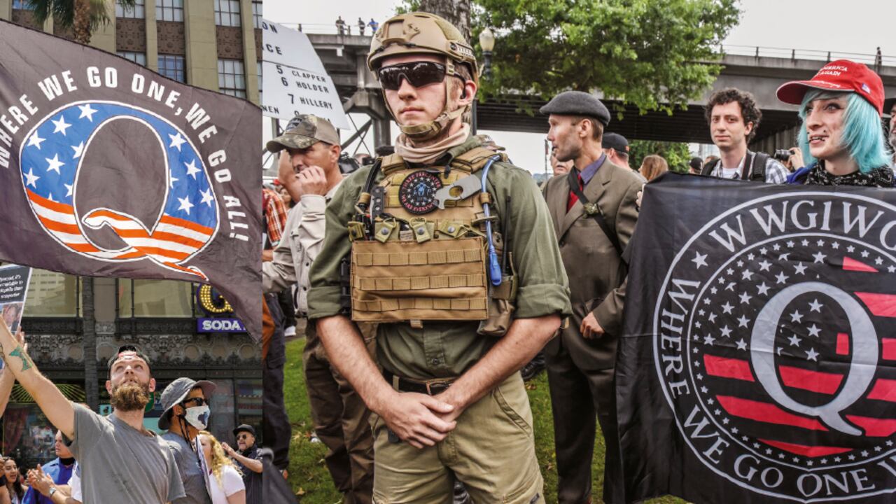 El movimiento QAnon nació en 2017 de la mano de ultraderechistas seguidores de Trump. Aseguran que los Clinton, los Obama, los Rothschild y otros políticos demócratas y progresistas forman parte de una sociedad secreta de pedofilia y satanismo.