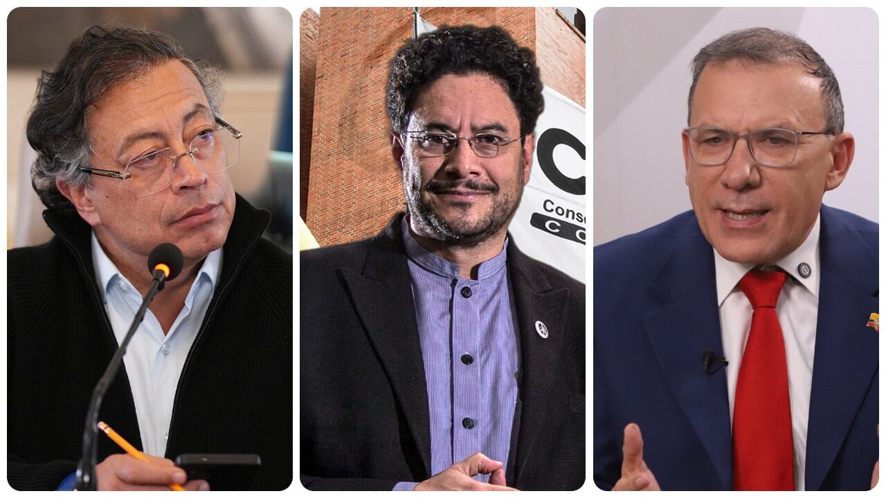Gustavo Petro, Iván Cepeda y Roy Barreras.