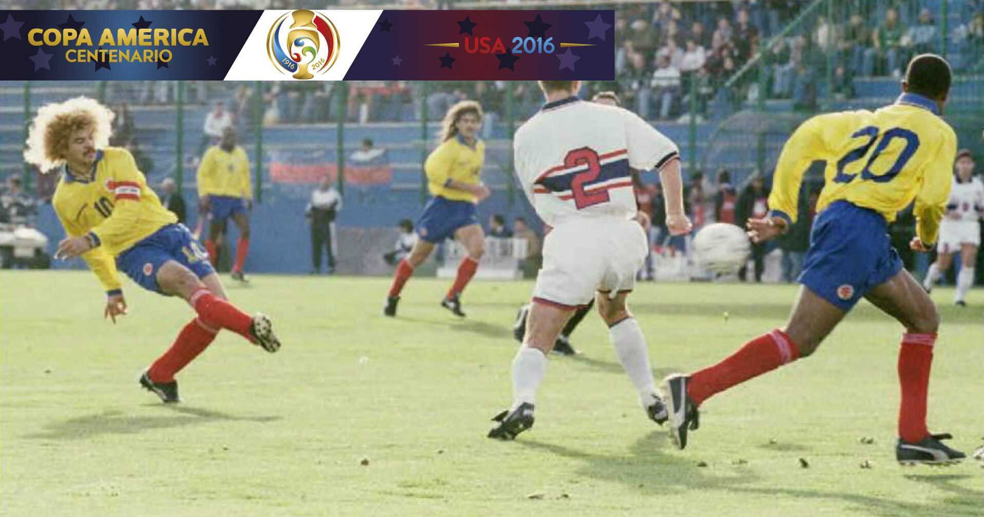 Colombia y Estados Unidos se enfrentaron en el partido por el tercer y cuarto puesto en la Copa América Uruguay-1995. La selección colombiana se impuso a la norteamericana por 4-1.