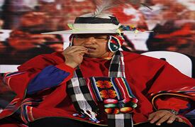 31 de marzo de 2011 en uno de sus viajes a Bolivia.