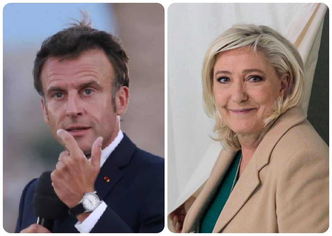 Emmanuel Macron y Marine Le Pen