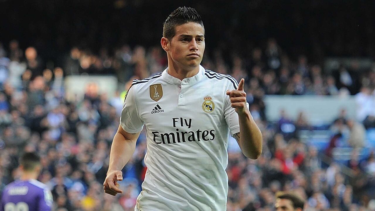 James, 100 partidos con el Real Madrid
