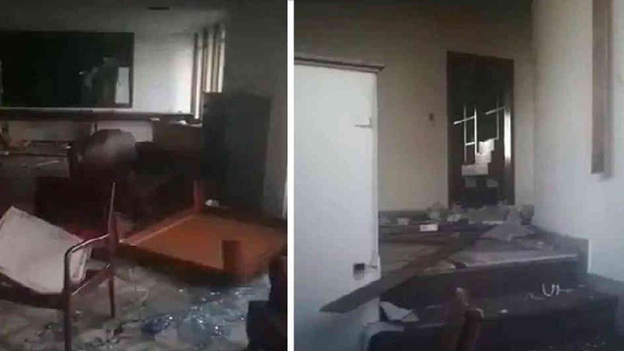 Video: denuncian que consulado de Venezuela en Bogotá fue vandalizado y saqueado