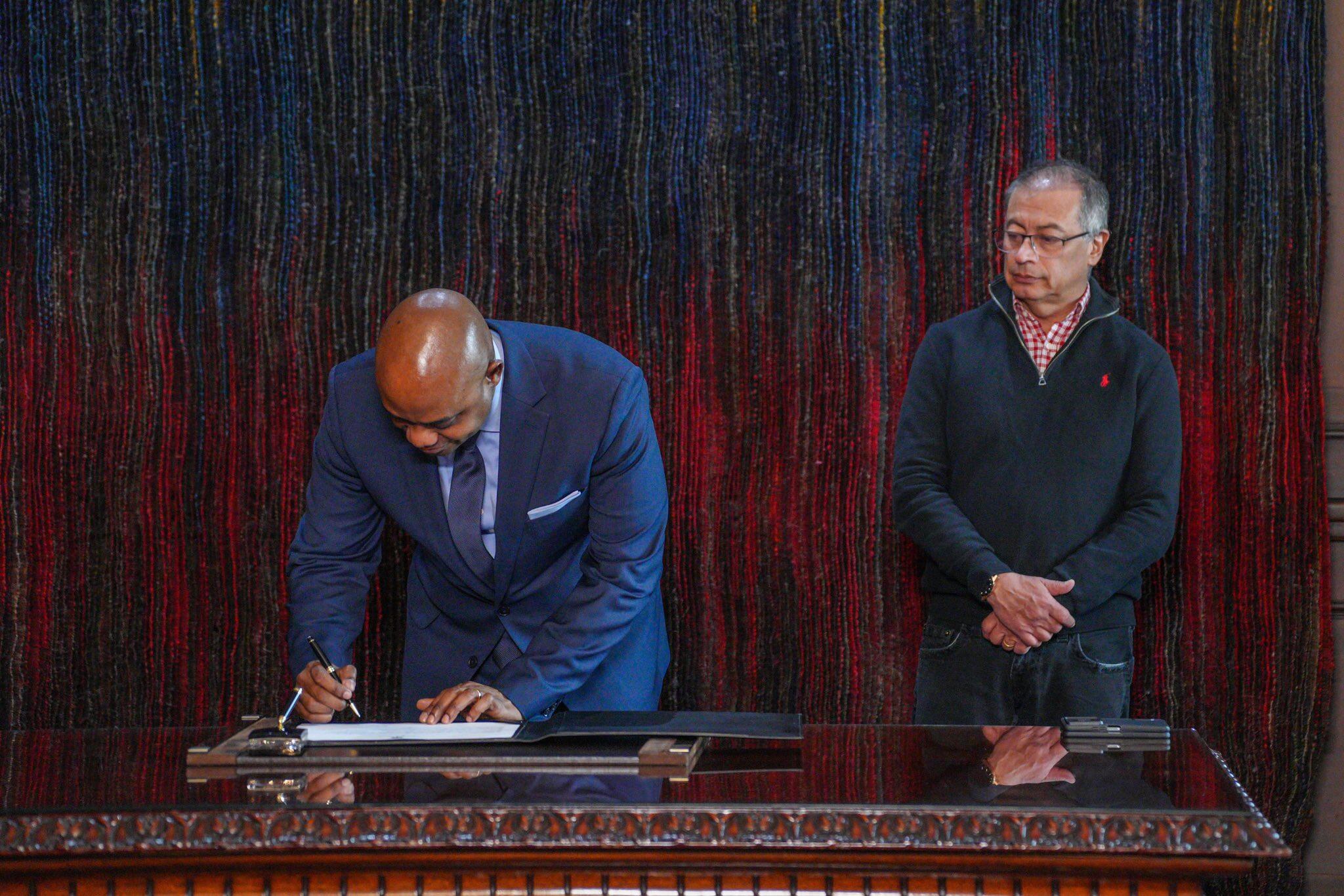 Posesión del nuevo Canciller Luis Gilberto Murillo, Presidente Gustavo Petro