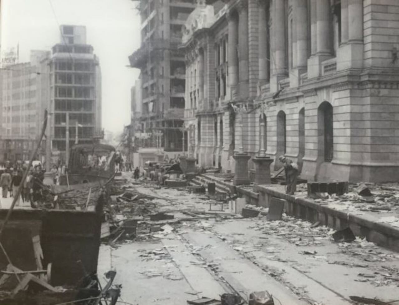 Los principales destrozos se produjeron en el centro de Bogotá, donde funcionaban las oficinas públicas.