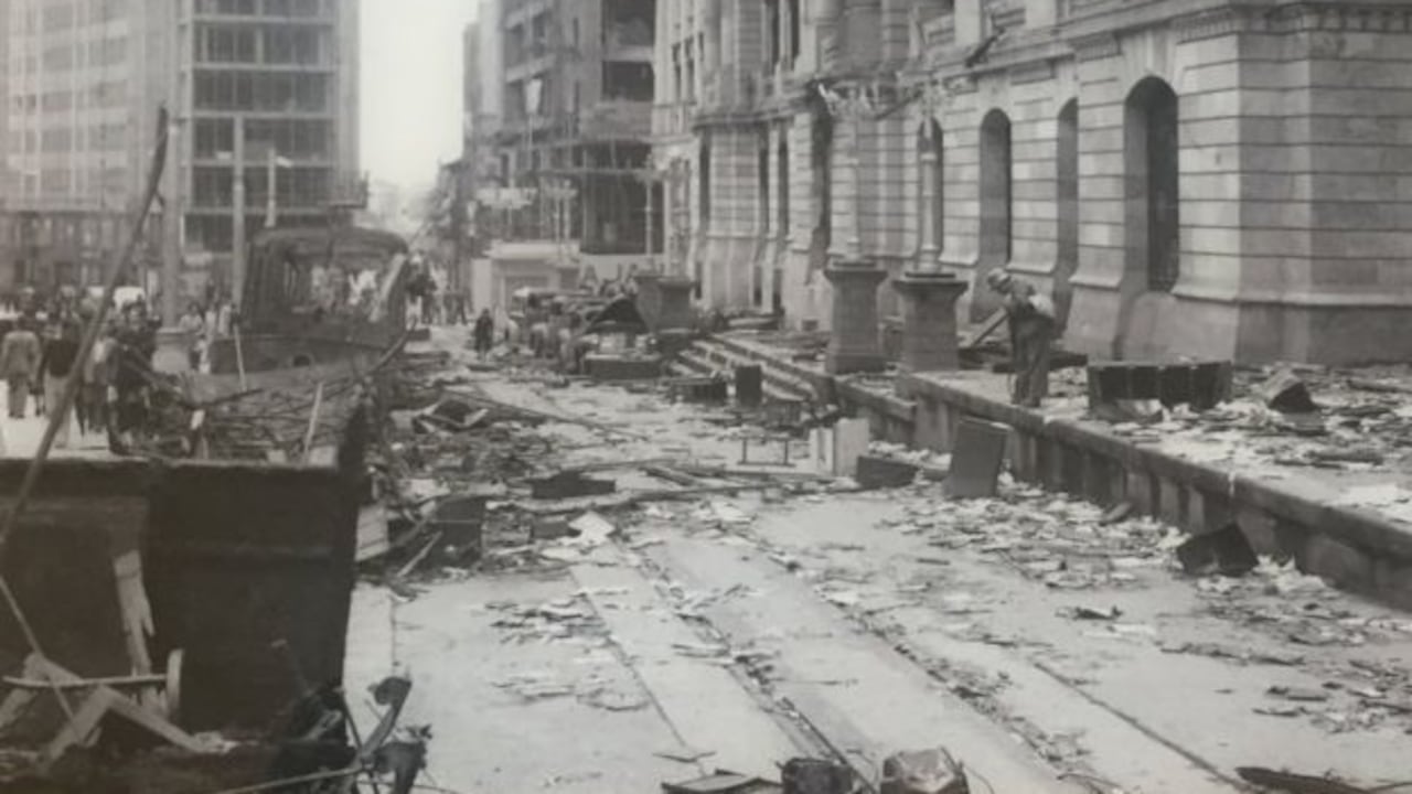 Los principales destrozos se produjeron en el centro de Bogotá, donde funcionaban las oficinas públicas.