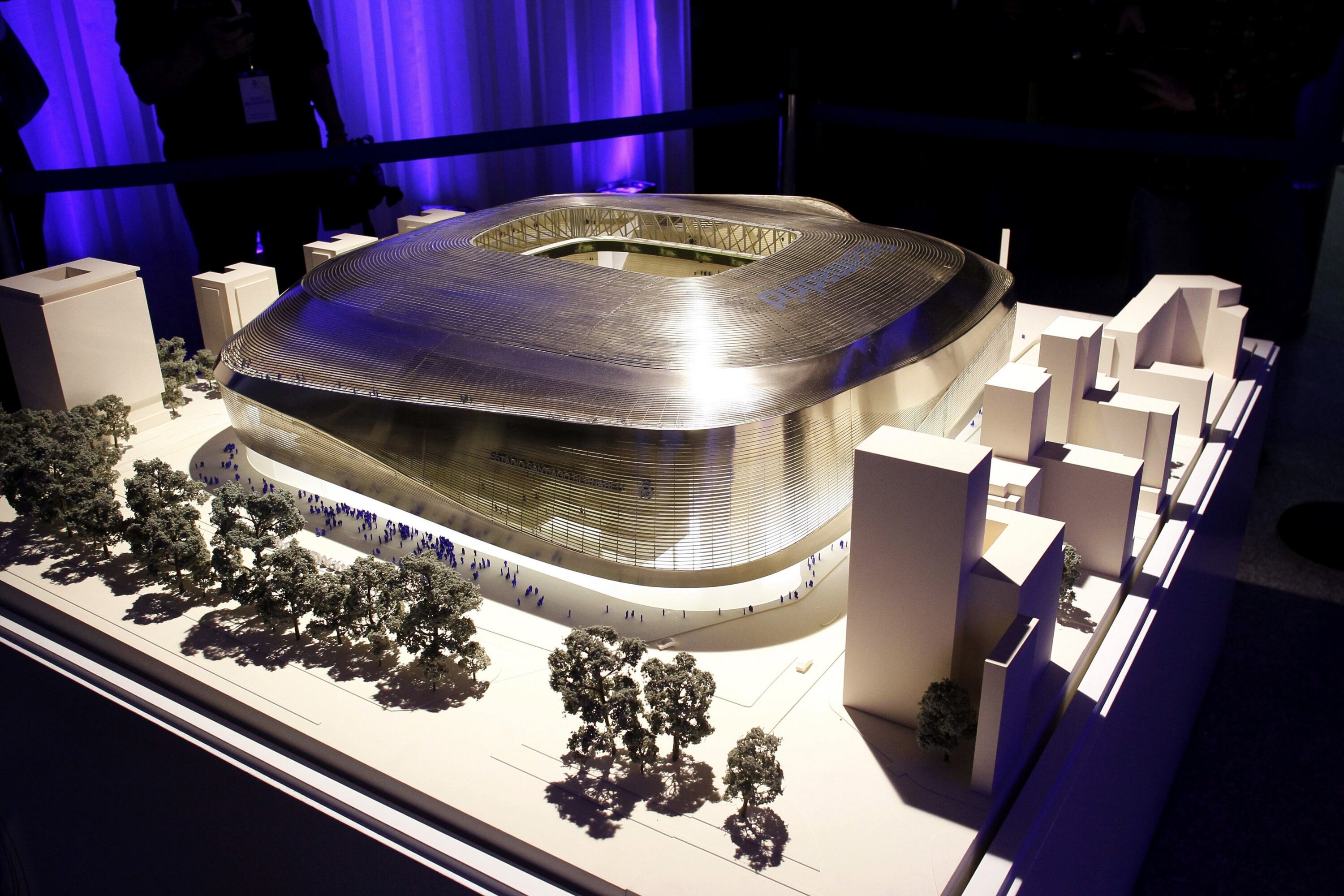 La nueva cara del estadio Santiago Bernabéu.