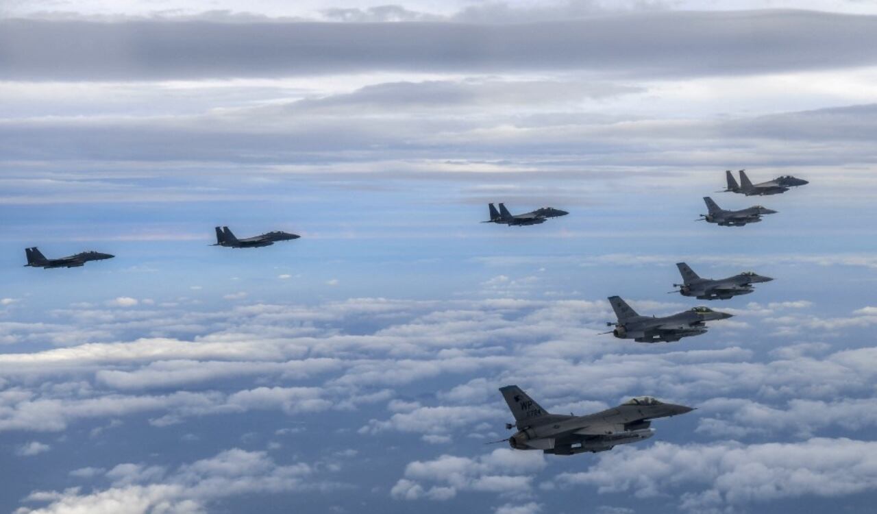 Así fue el ejercicio militar aéreo conjunto entre Corea del Sur y Estados Unidos